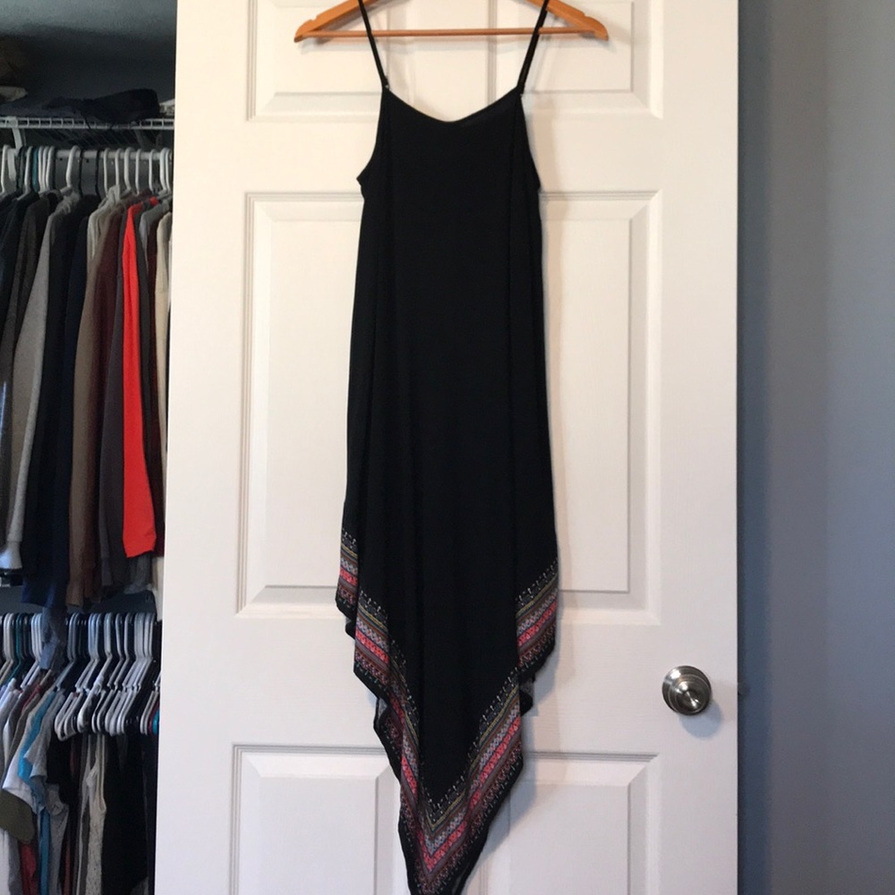 NWOT black high low boutique dress size small